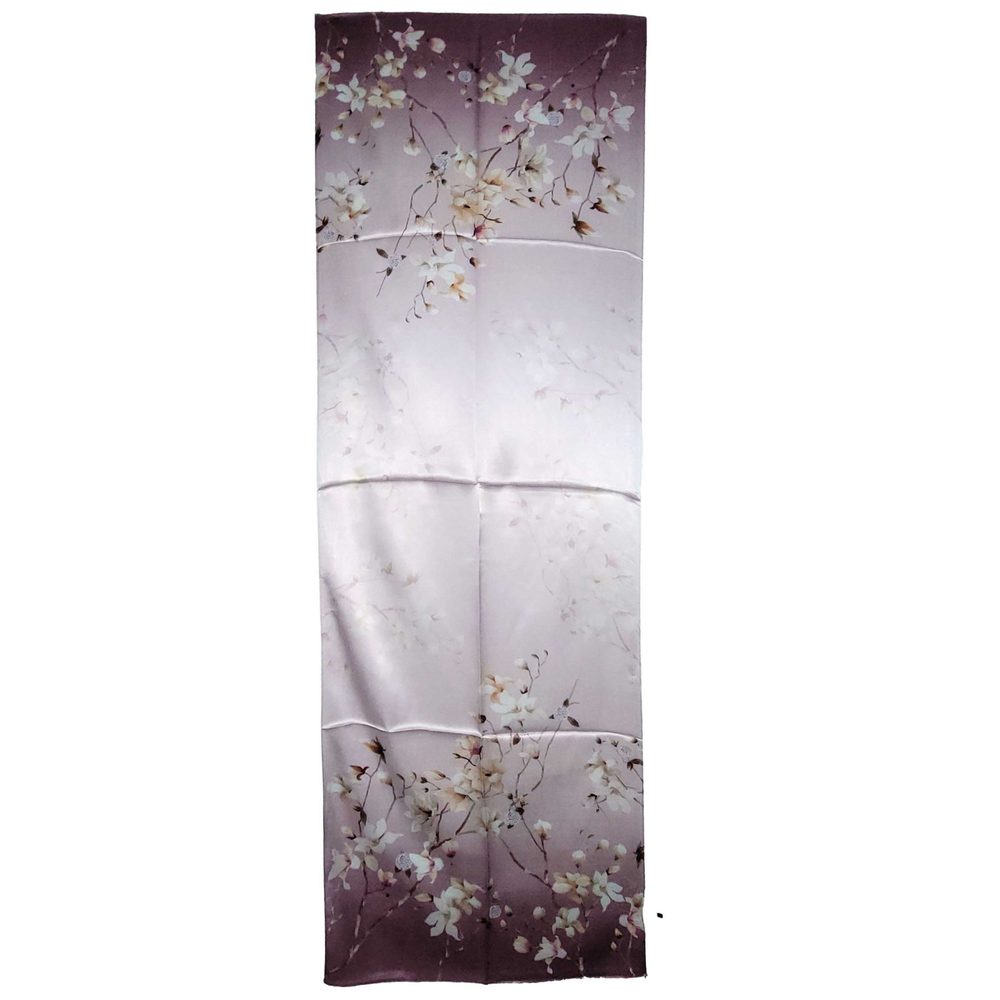 NWT Genuine 100% Mulberry Silk Satin Scarf 20"x66" Long Rectangle Shawl 5305